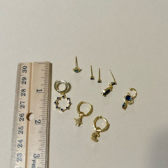 Boho moon earrings N653 - Picture 4 of 4